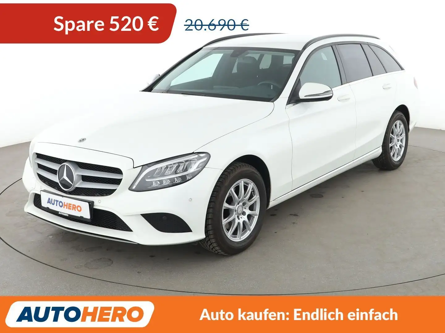 Mercedes-Benz C 180 C 180 d T Aut.*NAVI*LED*TEMPO*PDC*SHZ* Weiß - 1