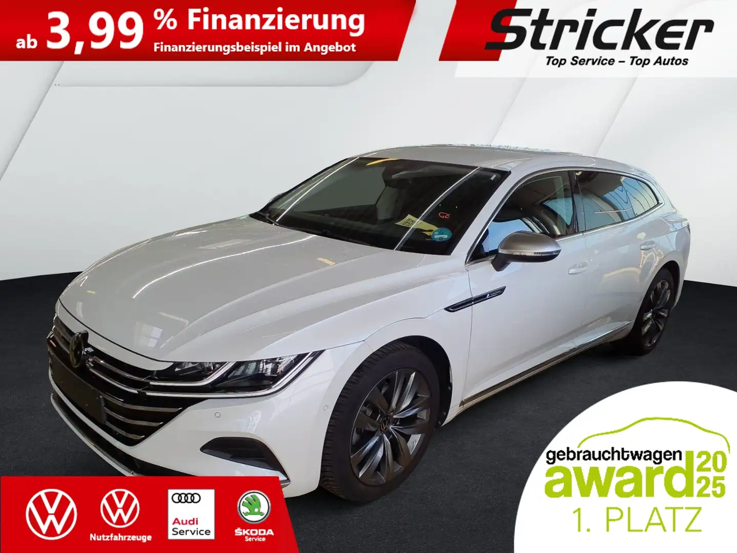 Volkswagen Arteon Shooting Brake Elegance 2.0TSI DSG 352,-ohne Anza Weiß - 2