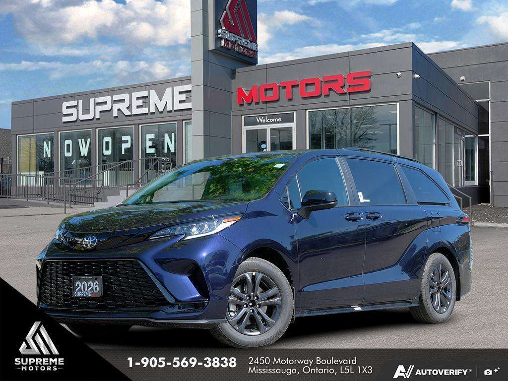 2026 Toyota Sienna XSE AWD / CLEAN CARFAX / SUNROOF /LEATHER /CARPLAY