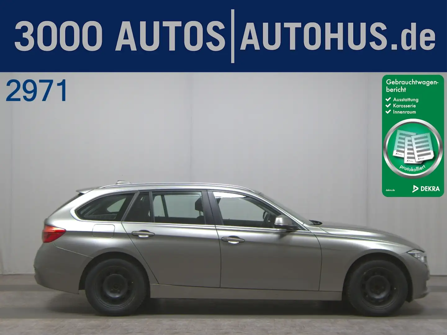 BMW 320 d Touring  Advantage LED el.Heck AUT SHZ LM Silber - 1