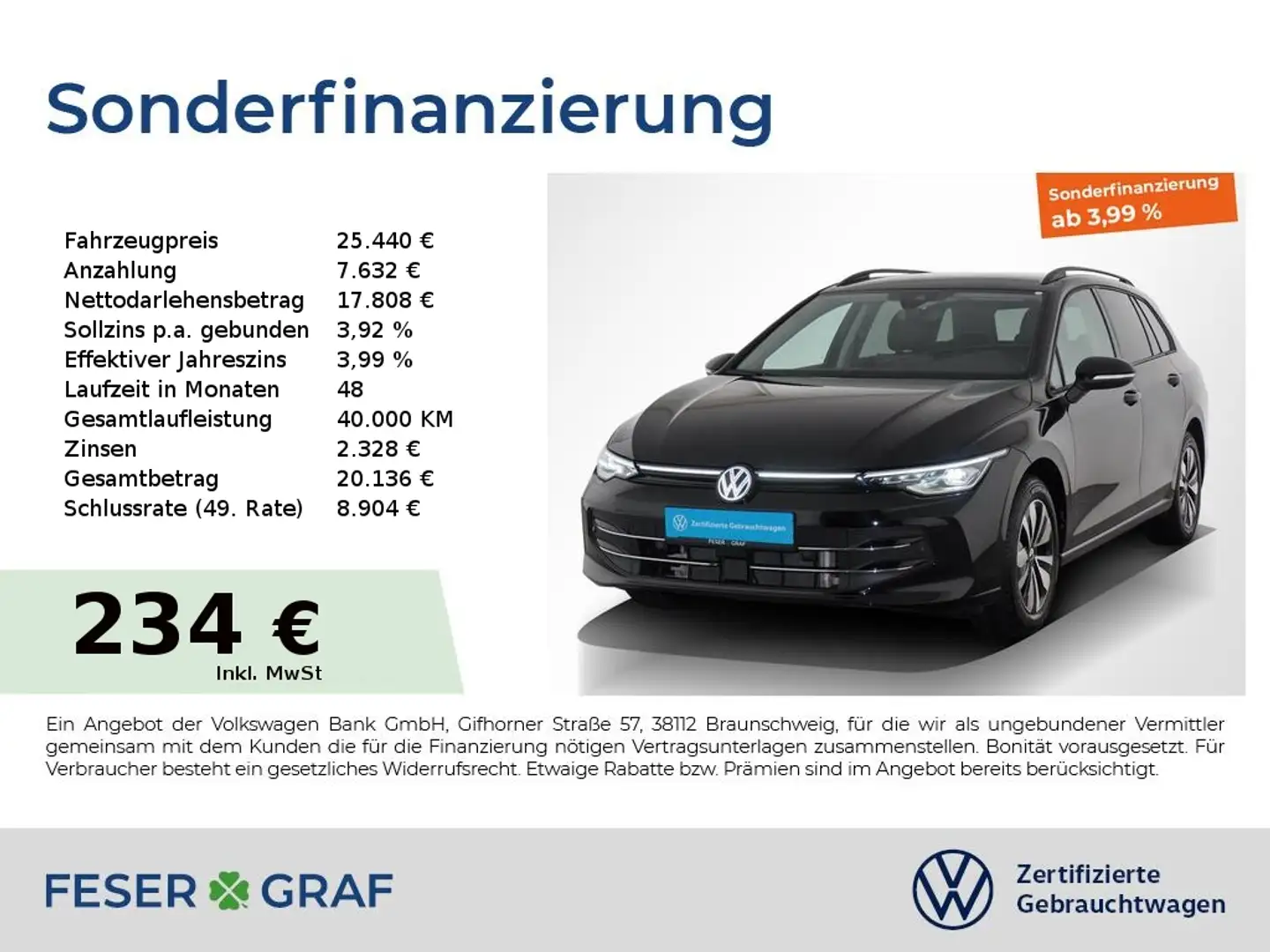Volkswagen Golf 1.5 TSI Goal AHK Navi Kamera Side-Assist Schwarz - 1