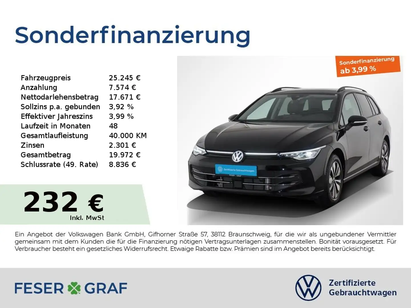Volkswagen Golf 1.5TSI Goal AHK LED ACC Rückfahrkamera Navigations Czarny - 1