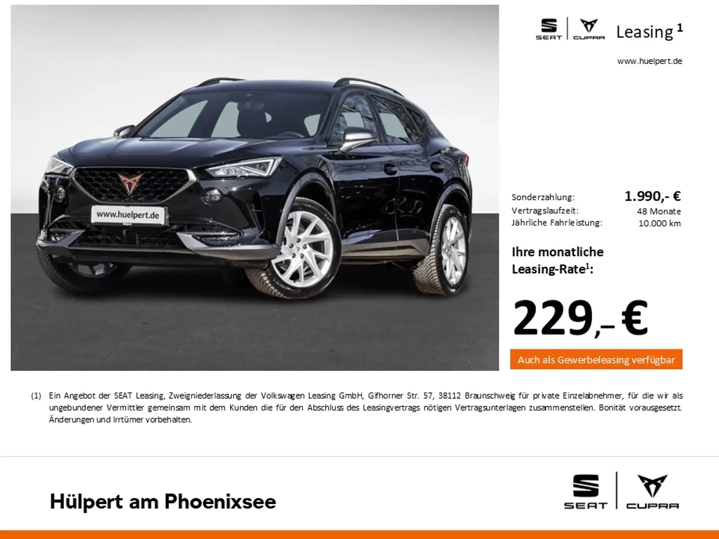 CUPRA Formentor 1.5 CAM ACC LM18 EKLAPPE NAVI SITZHEIZ Black - 2