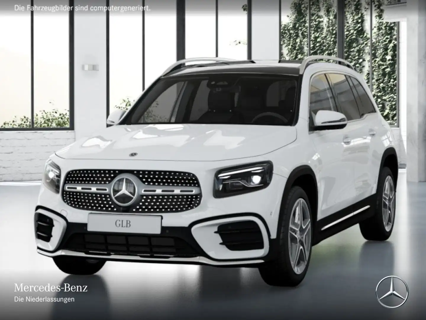 Mercedes-Benz GLB 200 AMG+PANO+360°+MULTIBEAM+TOTW+KEYLESS+7G Weiß - 2