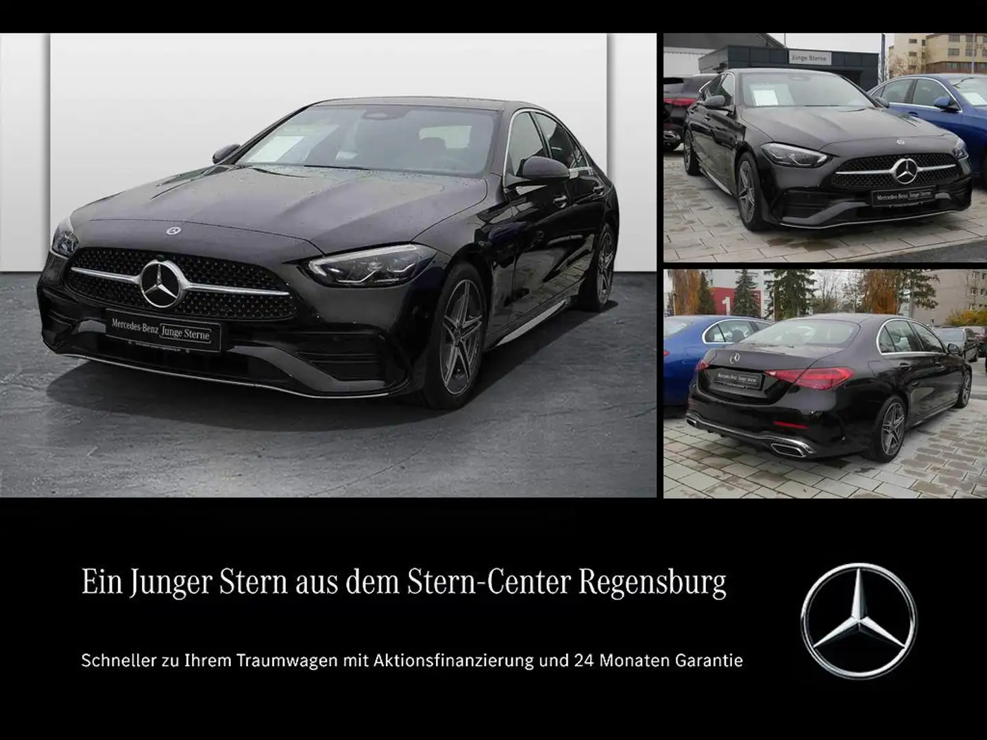 Mercedes-Benz C 200 4M limo AMG+MASSAGE+KAMERA+LED+MEMORY+MBUX Schwarz - 1