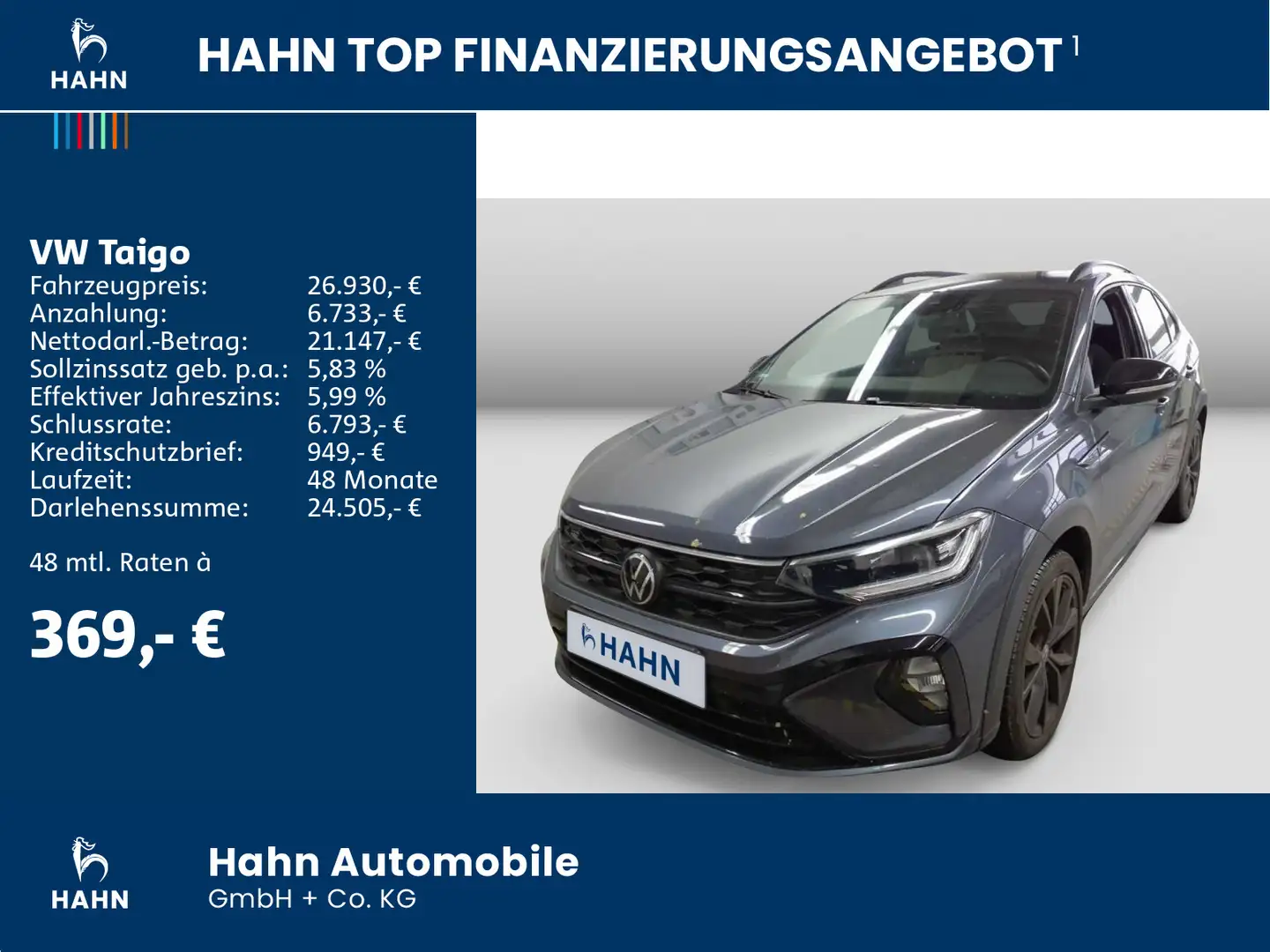 Volkswagen Taigo 1.0TSI DSG R-Line CAM ACC Keyless Navi vir Grau - 2