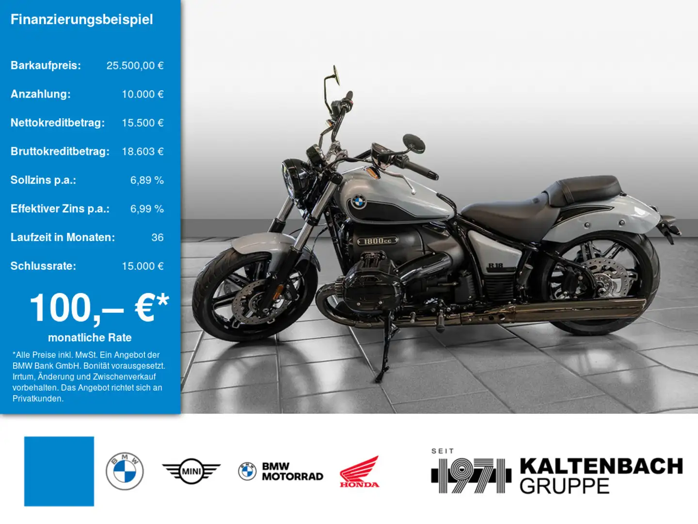 BMW R 18 KOMFORT-P. GRIFFHEIZUNG LED SCHEINWERFER Grau - 1