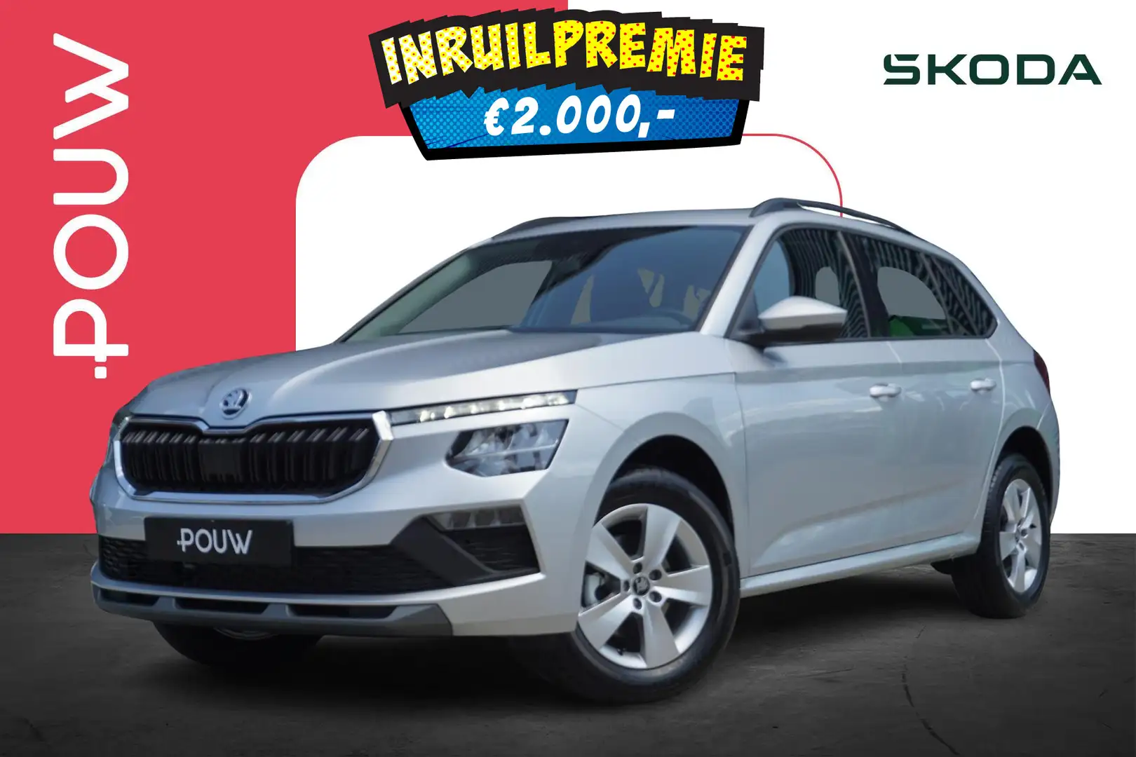 Skoda Kamiq 1.0 TSI Selection 115pk | LMV 16'' | Trekhaak Uitk Zilver - 1