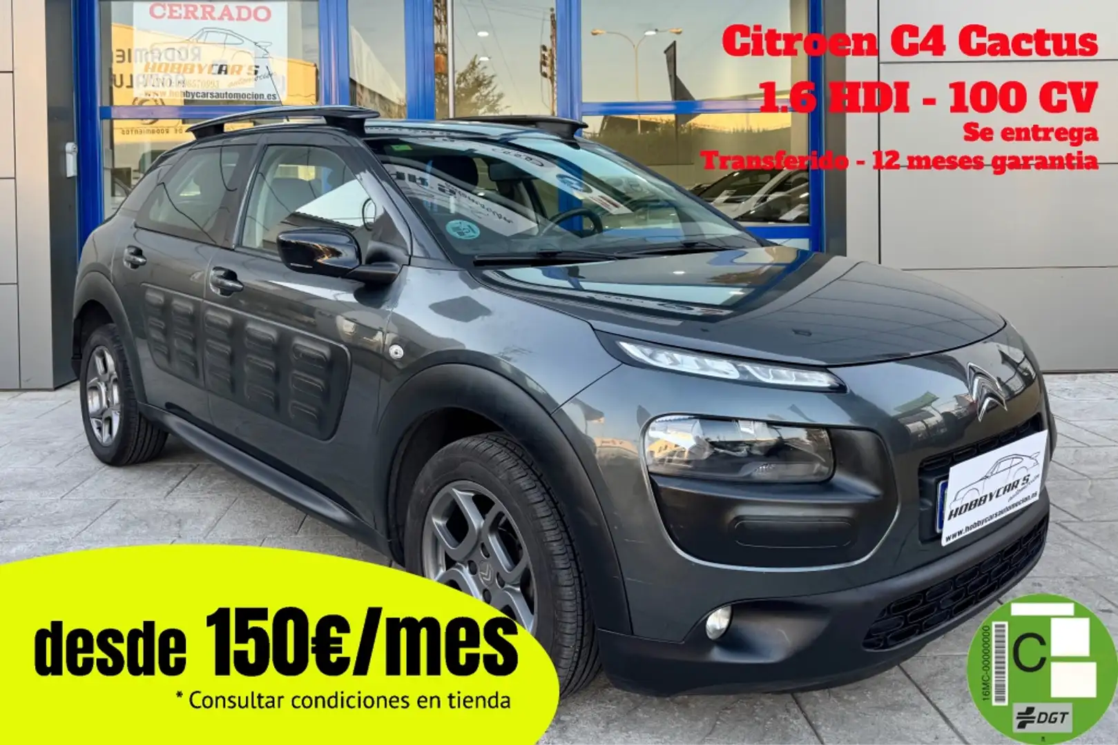 Citroen C4 Cactus 1.6 BlueHDi S&S Feel Edition 100 Gris - 1