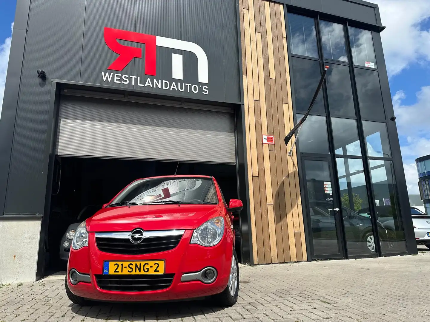 Opel Agila 1.0 Edition/airco/NAP/LM-velgen/Apple-carplay tege Rood - 2