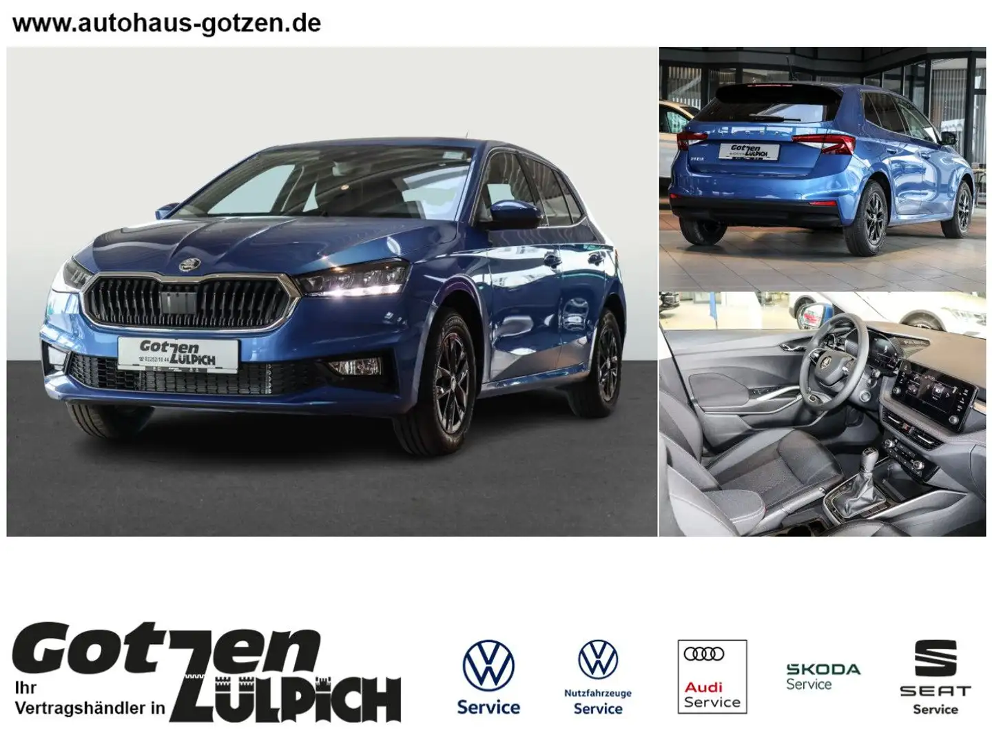 Skoda Fabia Selection 1,0TSI Klima Sitzheizung SMARTLINK Blau - 1