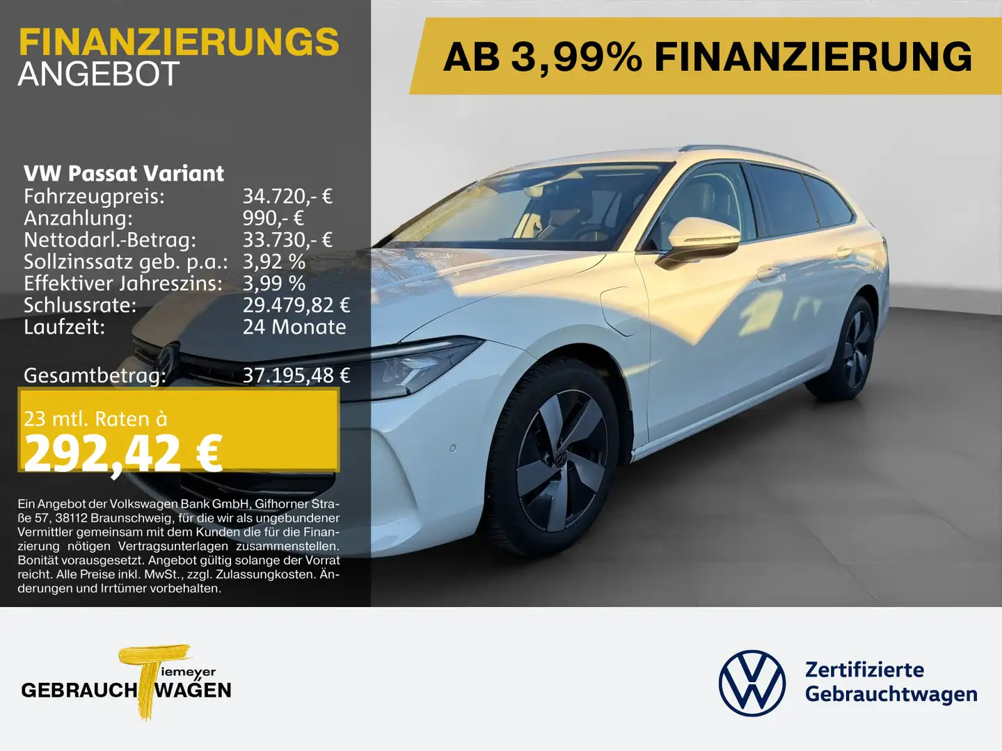 Volkswagen Passat Variant 1.5 TSI eHybrid BUSINESS LM17 NAV Weiß - 1