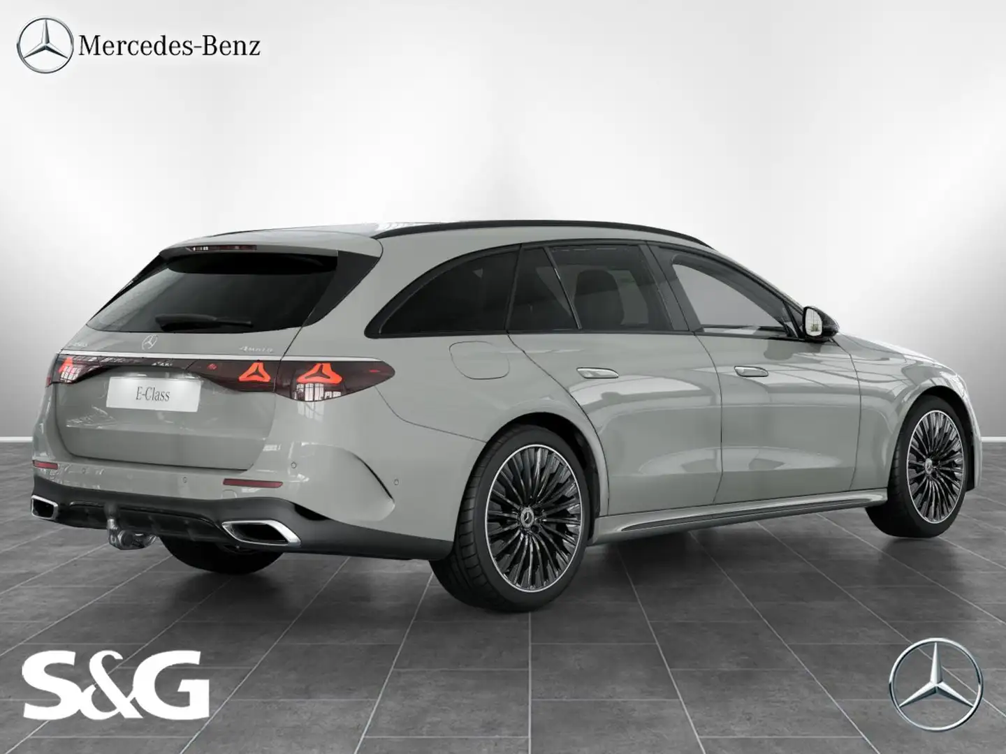 Mercedes-Benz E 450 d 4M T AMG MBUX+360°+DIG-LED+AHK+Standheiz Gris - 2