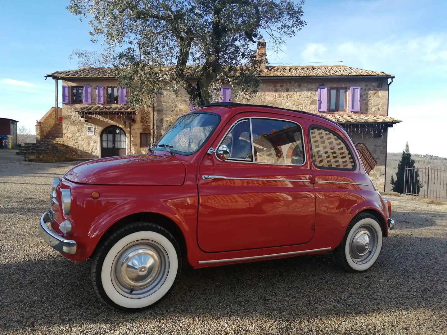 Fiat 500 D -1963- Tasformabile- Targa Oro ASI - Rosso - 1