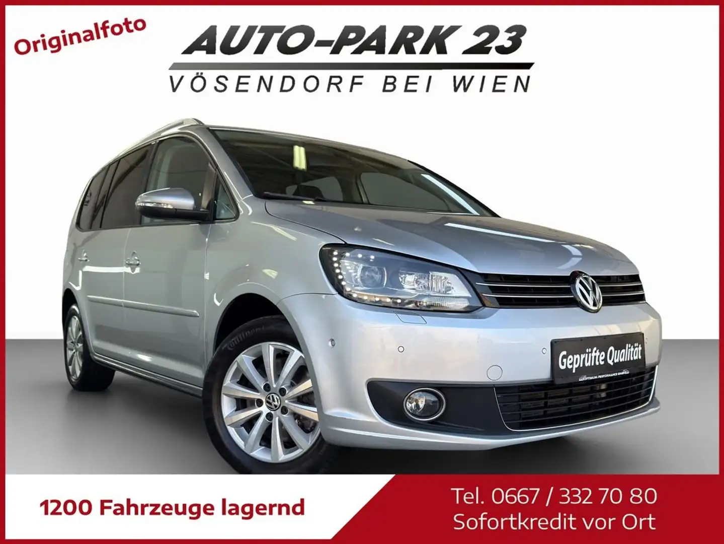 Volkswagen Touran Highline 2,0 TDI DSG**NEUES-PICKERL 2/2027*MOD2012 Silber - 1