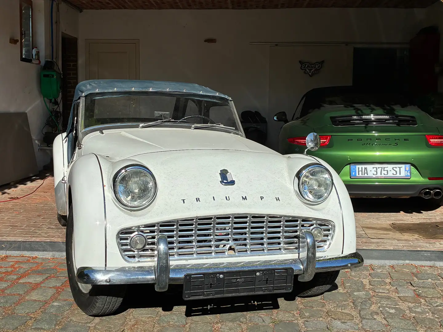 Triumph TR3 Overdrive en hardtop^ Weiß - 1