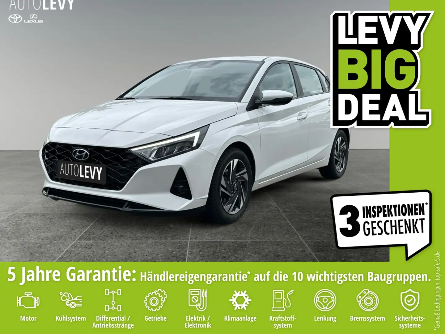 Hyundai i20 1.0 Trend Automatik *SHZ*LHZ*ACC*KLIMA* Weiß - 1