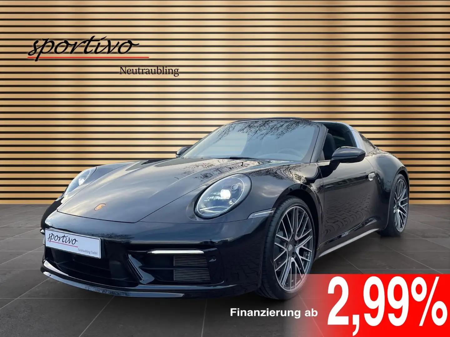 Porsche 992 Targa 4/SportDesignP./21"/SurroundV./1. Hand Zwart - 1