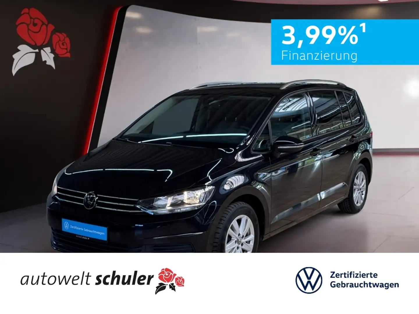 Volkswagen Touran 1.5 TSI DSG Comf. 7-Sitzer AHK Navi SHZ Schwarz - 1
