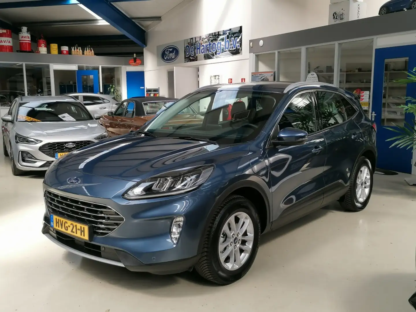 Ford Kuga 2.5 PHEV Titanium (trekhaak) Blauw - 1