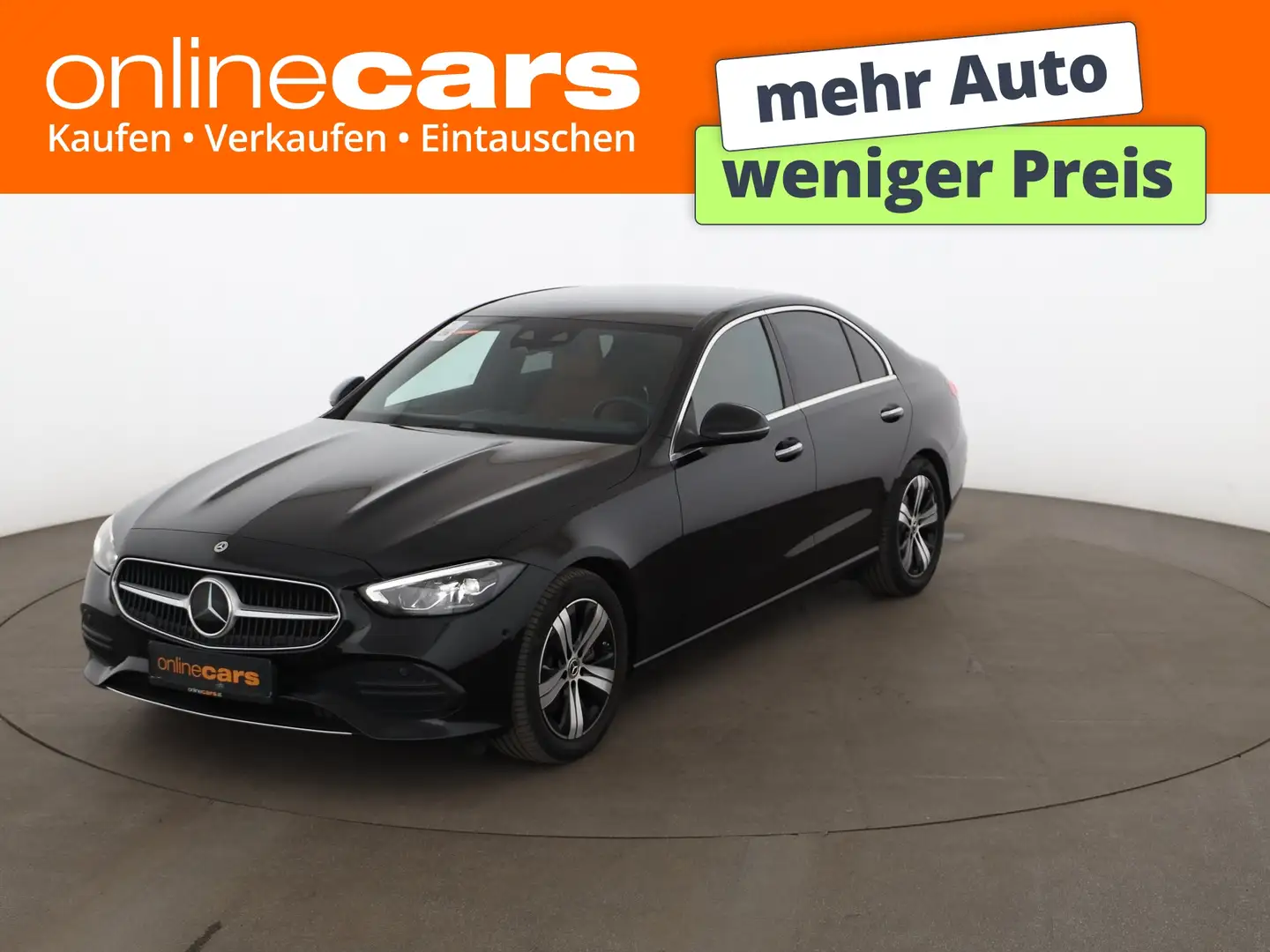 Mercedes-Benz C 220 d Avantgarde Aut LED RADAR LEDER NAVI R-CAM Schwarz - 1