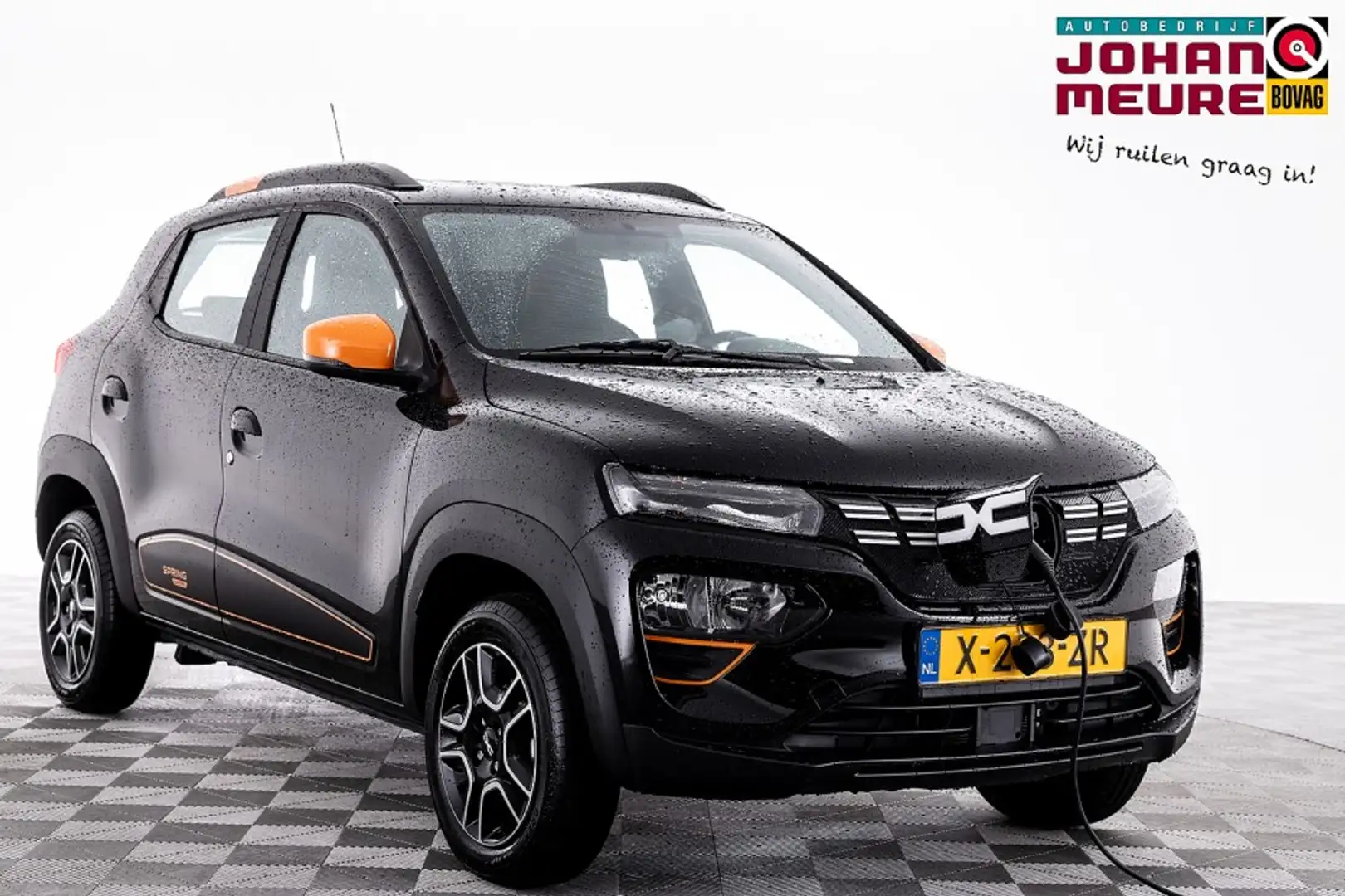 Dacia Spring Expression 27 kWh | 95% SOH | NAVI | LEDER ✅ 1e Ei Zwart - 1