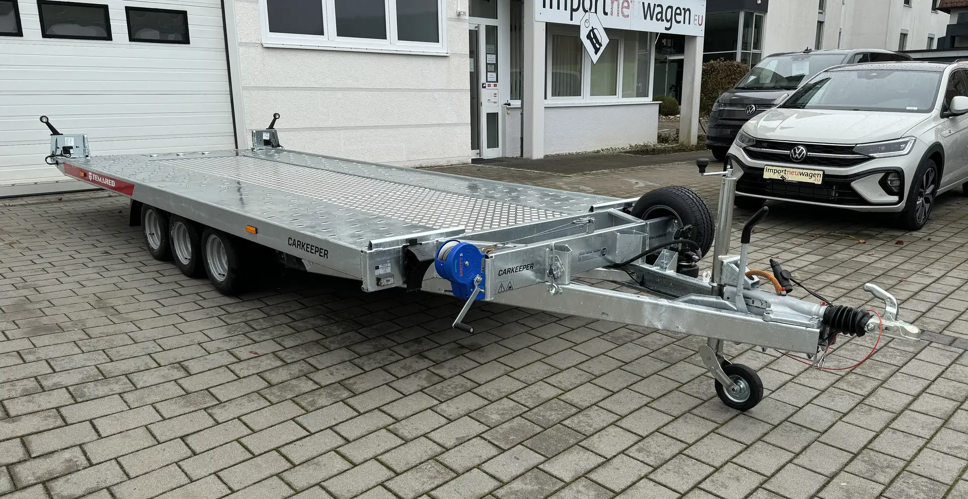 Temared Carkeeper Autoanhänger Autotransporter 3,5T zGG Silber - 1