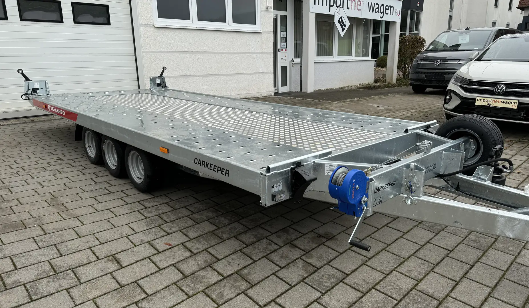 Temared Carkeeper Autoanhänger Autotransporter 3,5T zGG Silber - 2
