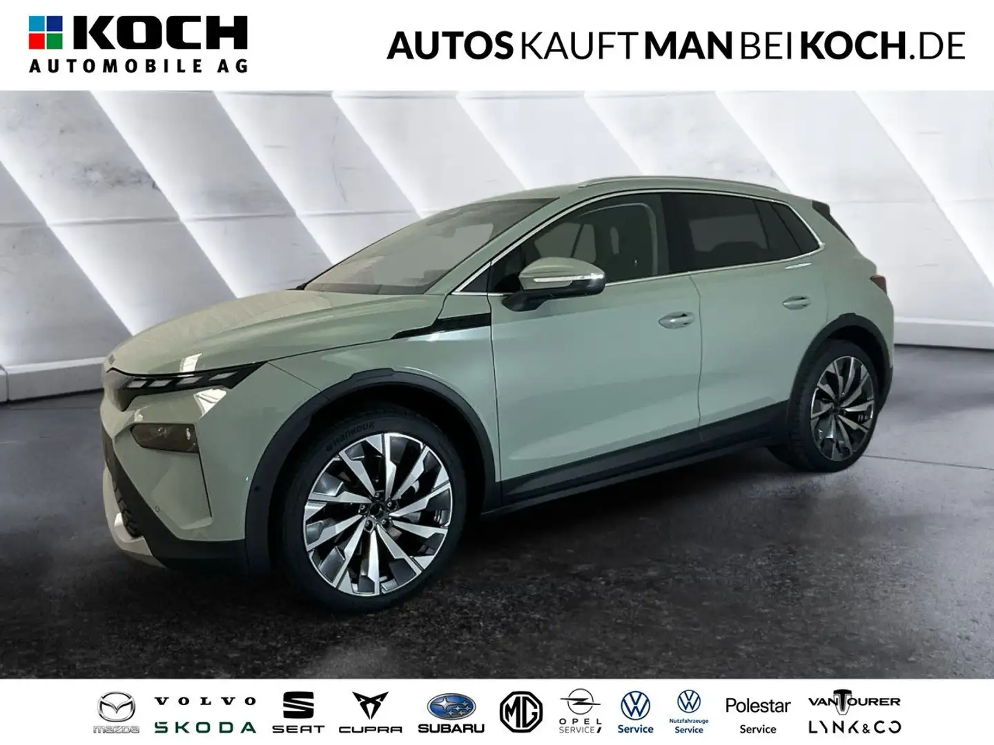 Skoda Elroq 85 MATRIX HUD AHZV MAXX WÄRMEPUMPE CANTON Vert - 1