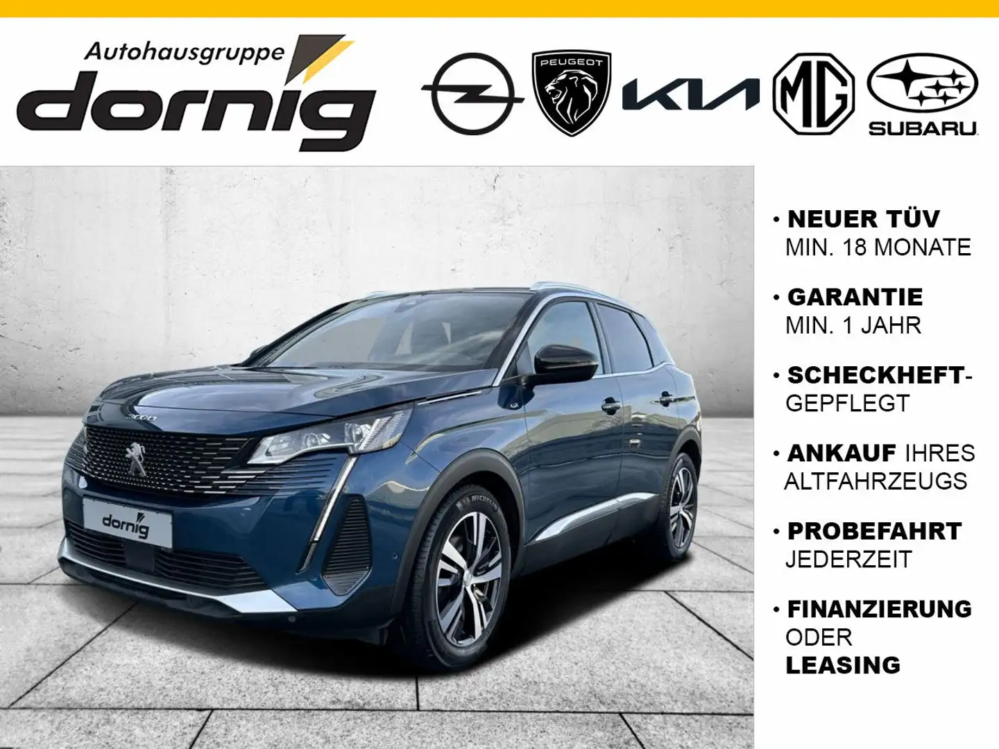 Peugeot 3008 GT Blue HDi130 EAT8,SHZ Azul - 1