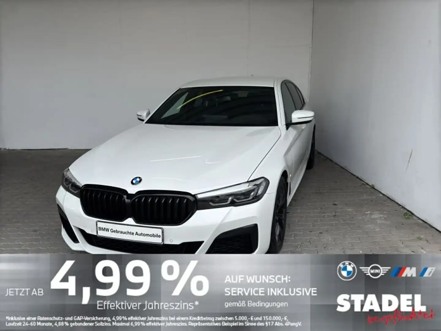 BMW 530 i Lim. M Sport Navi.LED.RFK.4-Zone.el.Sitz Weiß - 1