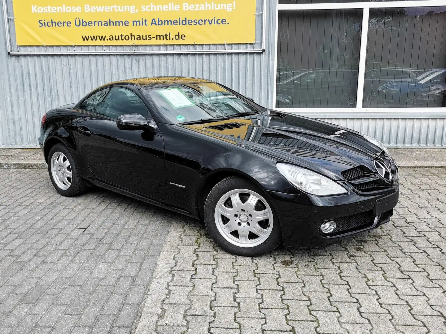 Mercedes-Benz SLK 200 SLK200 Kompr. Leder Airscarf Autom. Allwetter Negro - 2
