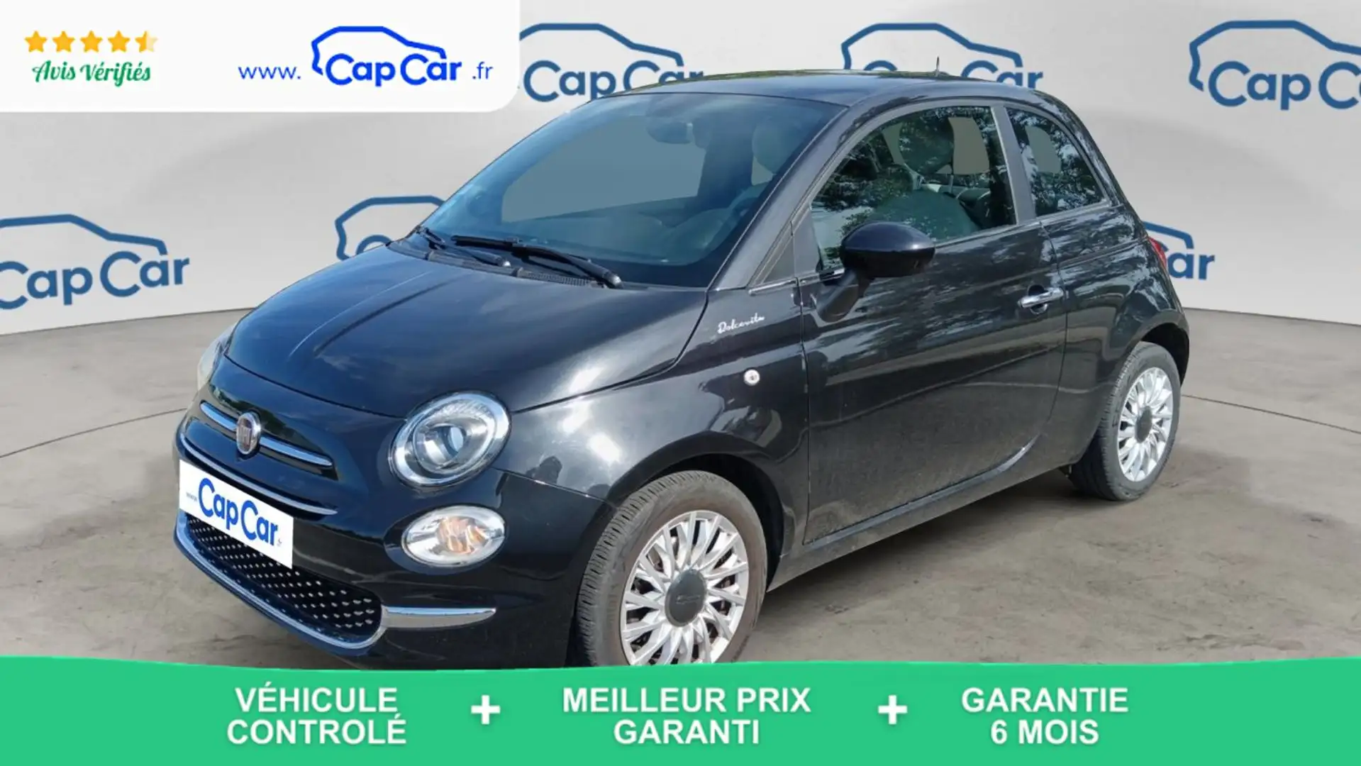 Fiat 500 1.0 69 Hybride Dolcevita Noir - 1