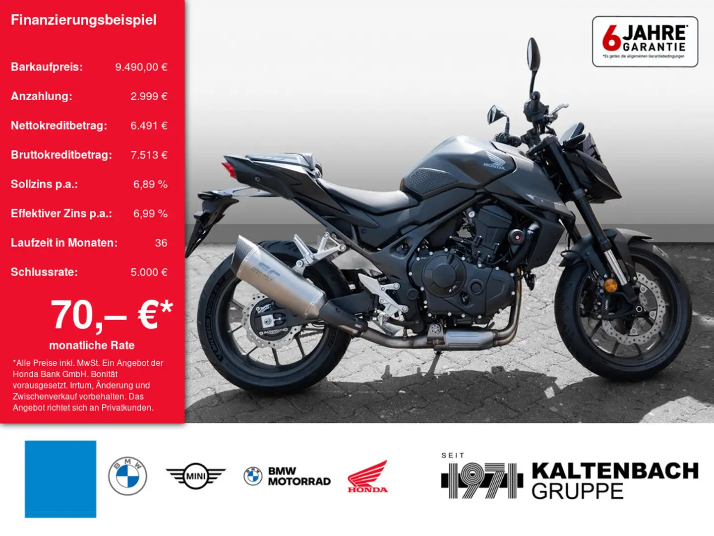 Honda CB 750 Hornet LED SPORTABGASANLAGE Schwarz - 1