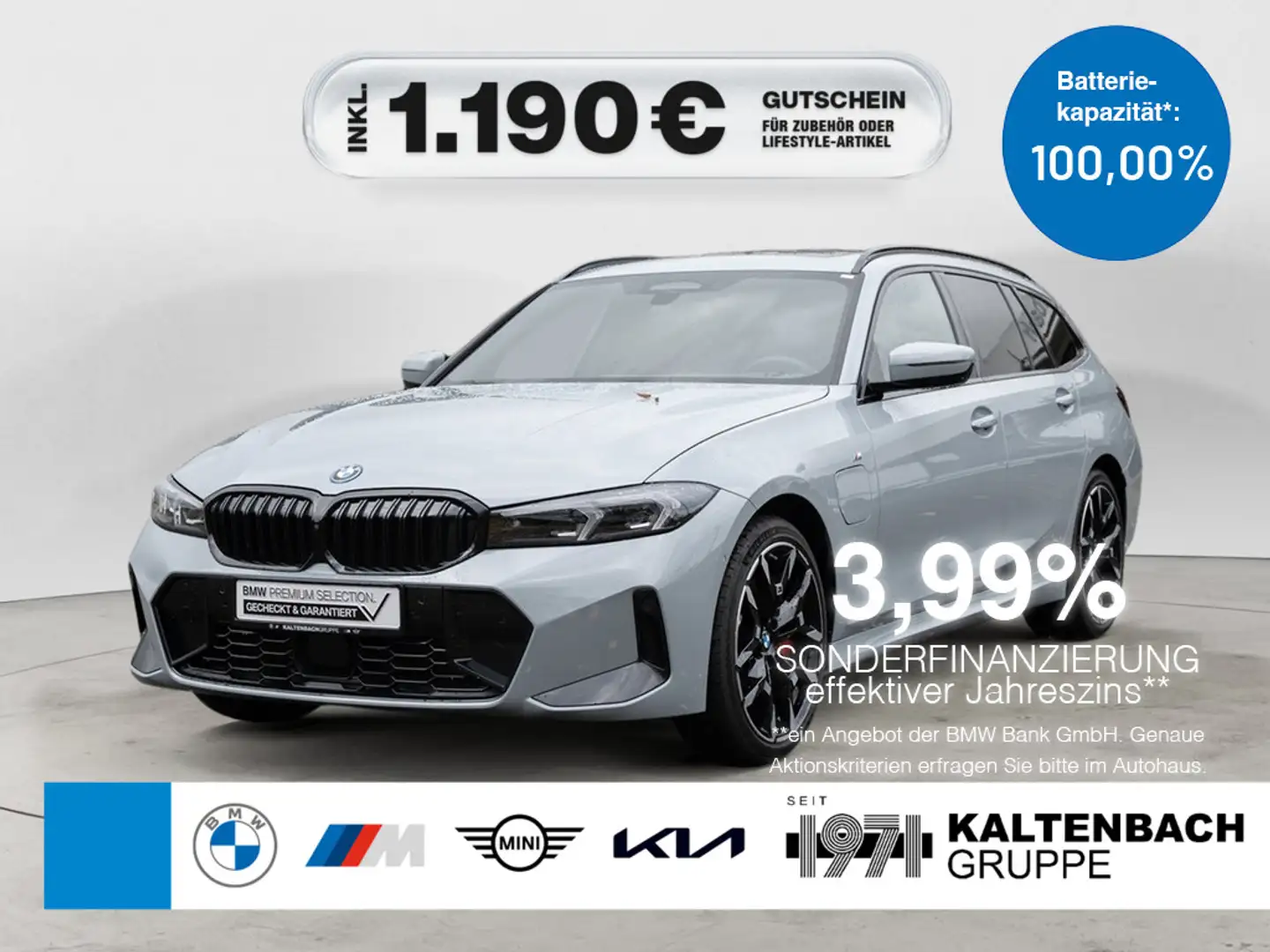 BMW 330 e Touring xDrive M-Sport Pro PANO AHK HUD Grau - 1