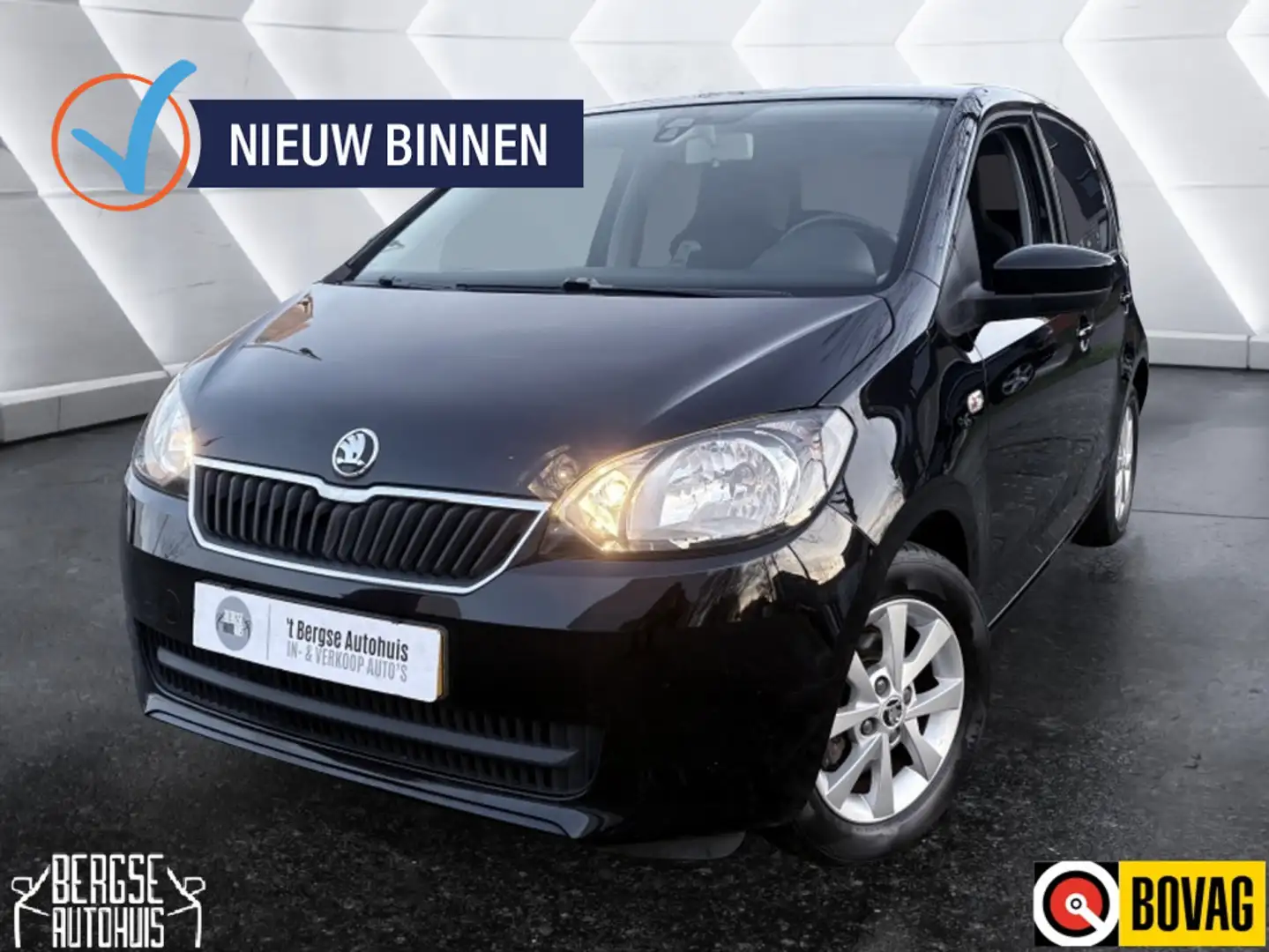 Skoda Citigo 1.0 GreenTech Fresh Cruise Airco Lmv Schwarz - 1