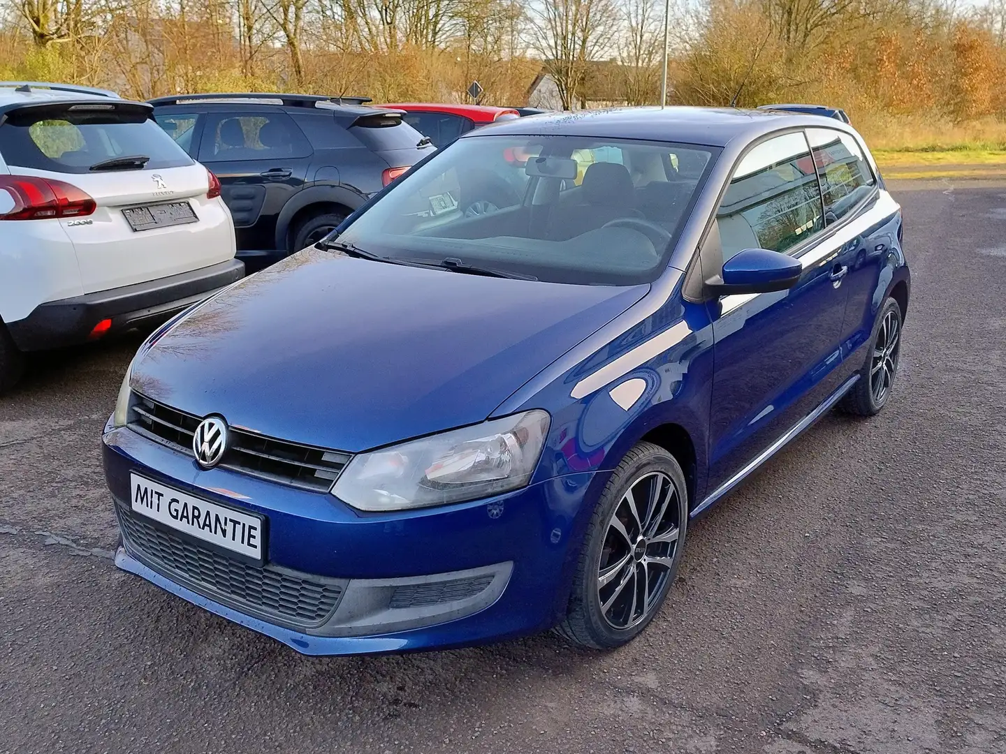 Volkswagen Polo 1,2 3tg. Trendline - Klimaanlage, Alufelgen Blau - 2