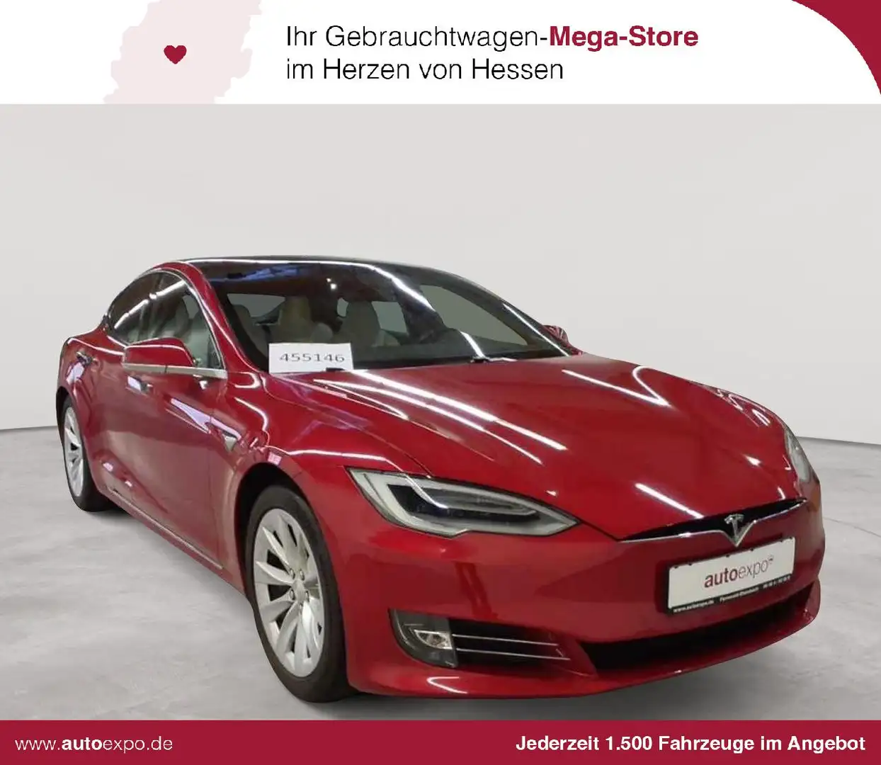 Tesla Model S Maximale Reichweite Rot - 1