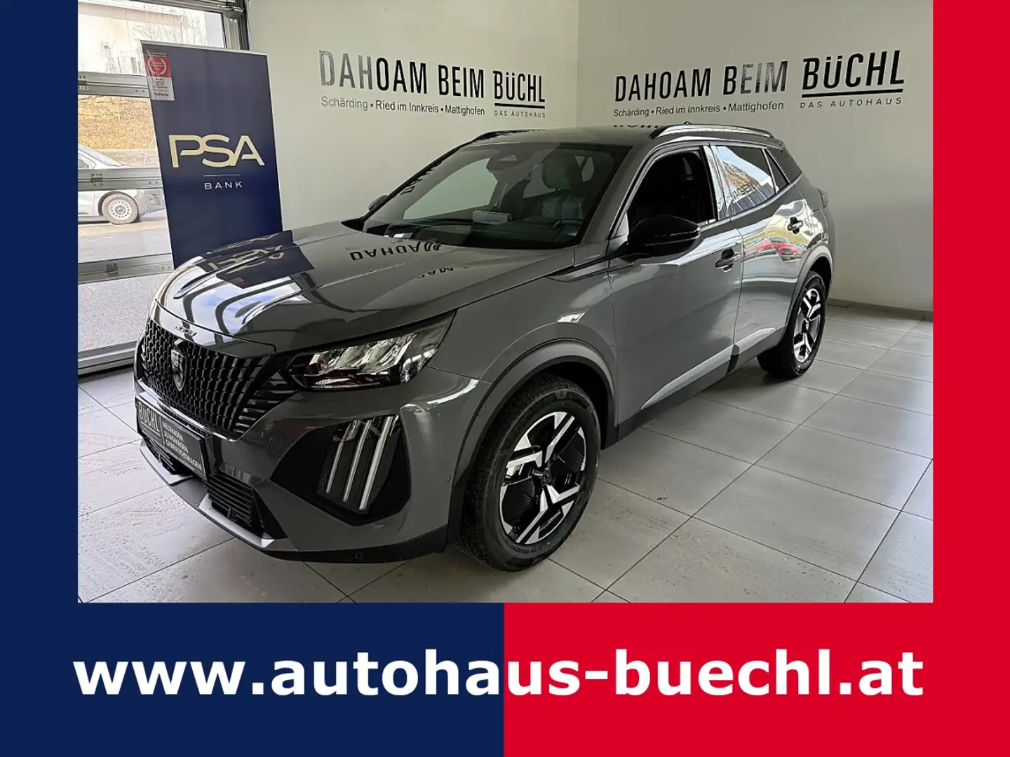 Peugeot 2008 Hybrid 110 e-DCS6 Allure Grau - 1