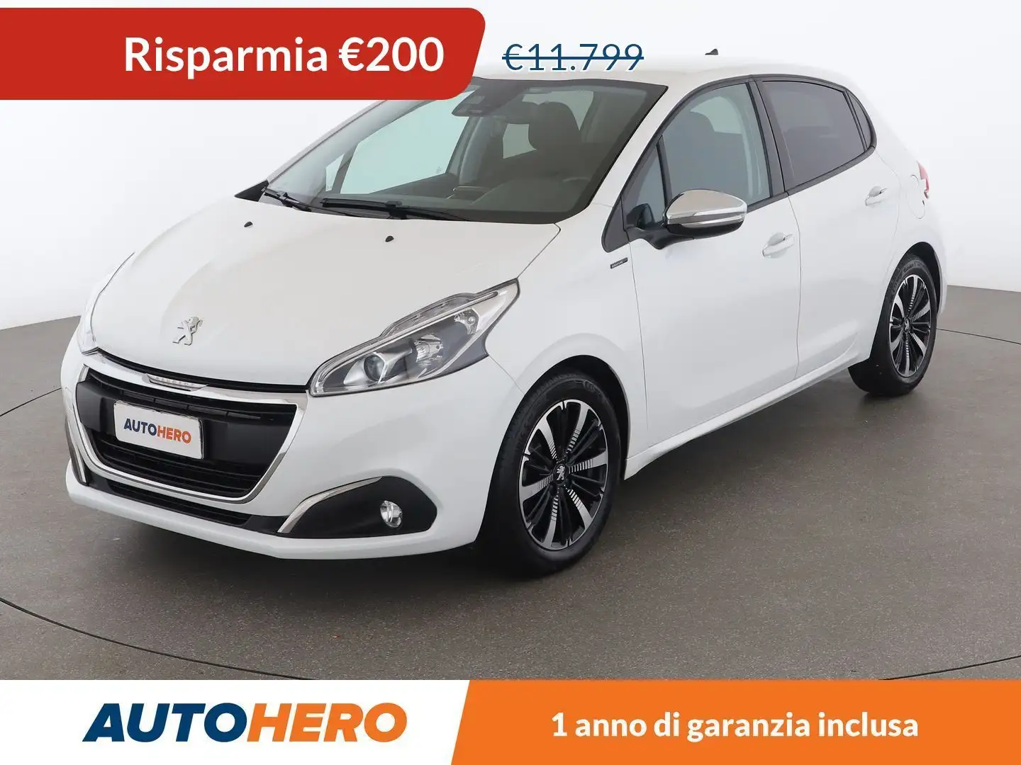 Peugeot 208 1.5 Blue-HDi Signature 100 CV Bianco - 1