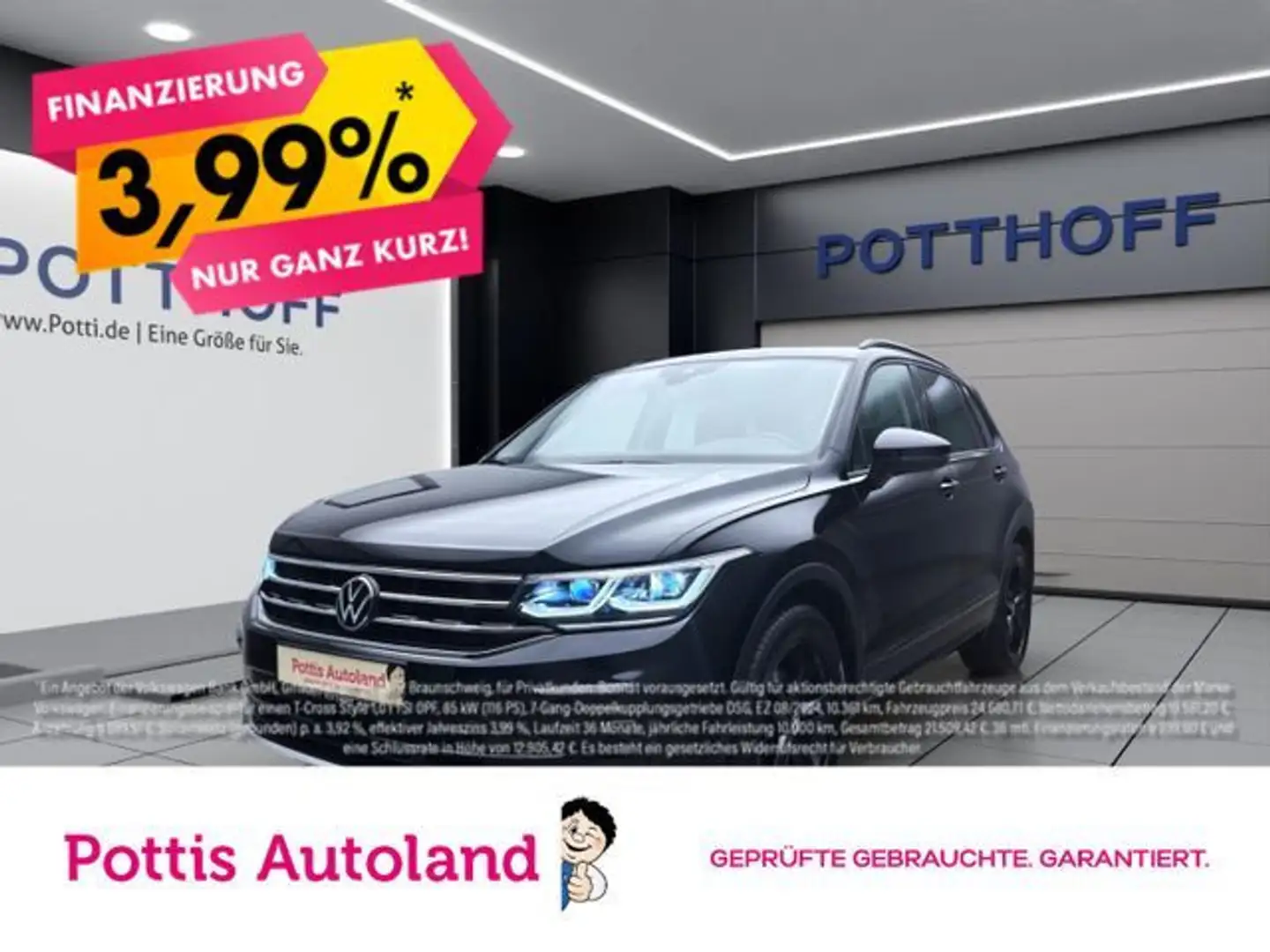Volkswagen Tiguan 2.0 TDI DSG URBAN SPORT STANDHZG AHK IQ.L Schwarz - 1