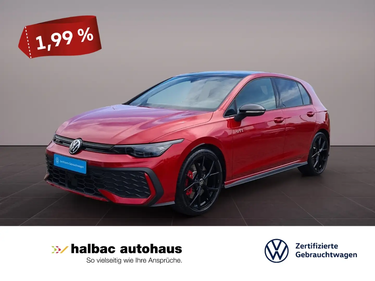 Volkswagen Golf GTI 2.0 DSG +1,99%+PANOD+HARMANN+BLACKSTYLE+WR+NAVI+D Rood - 1