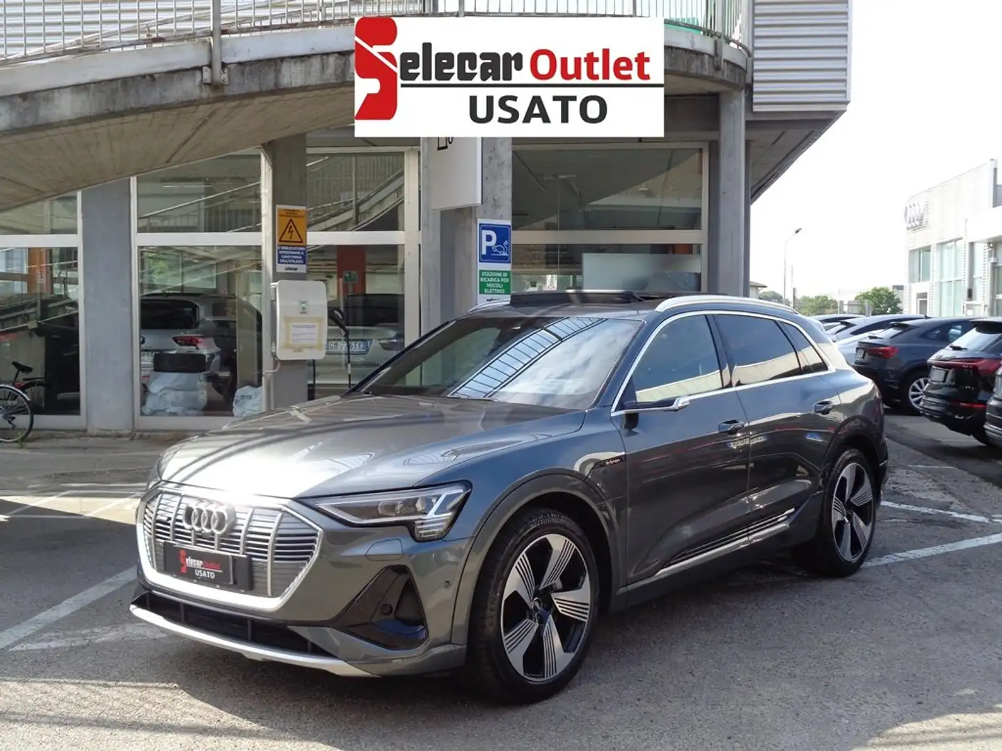 Audi e-tron 50 quattro S line edition Gris - 1