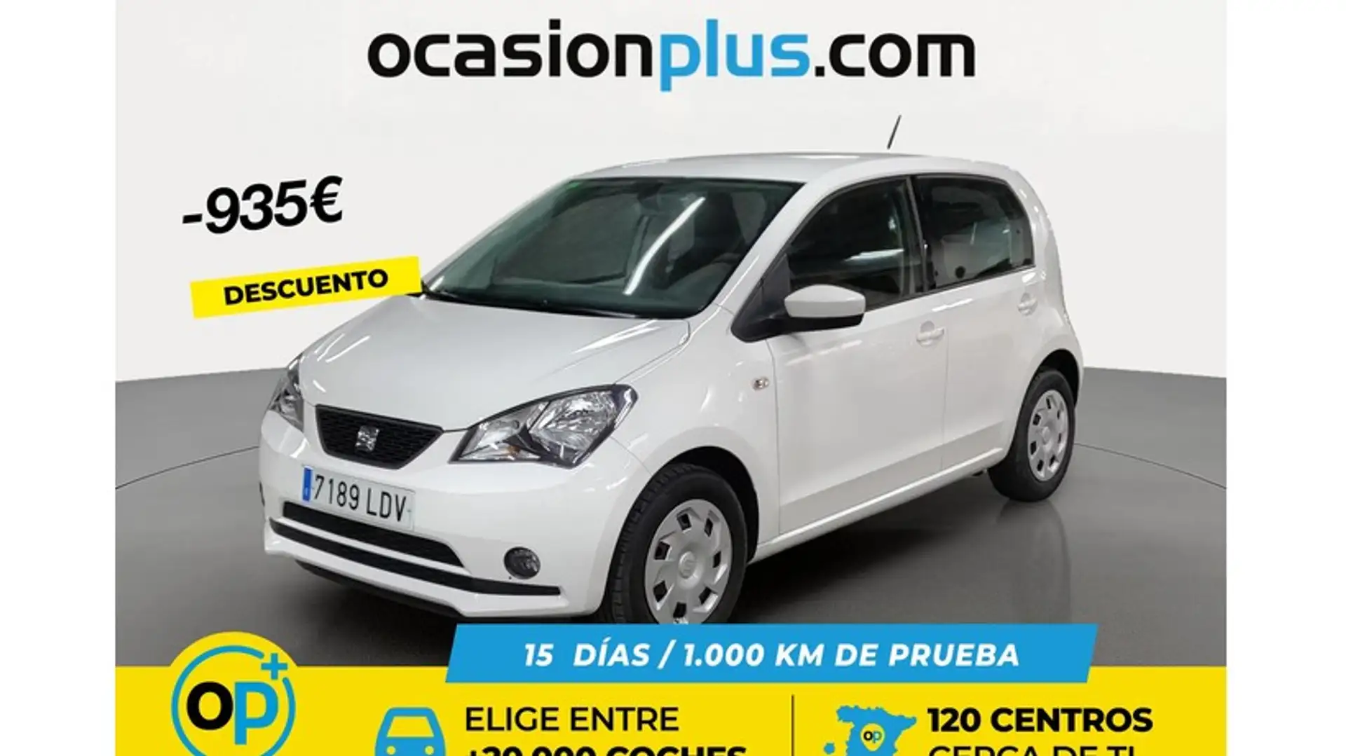 SEAT Mii 1.0 Ecofuel GNC S&S Style Edition Plus 68 Blanco - 1