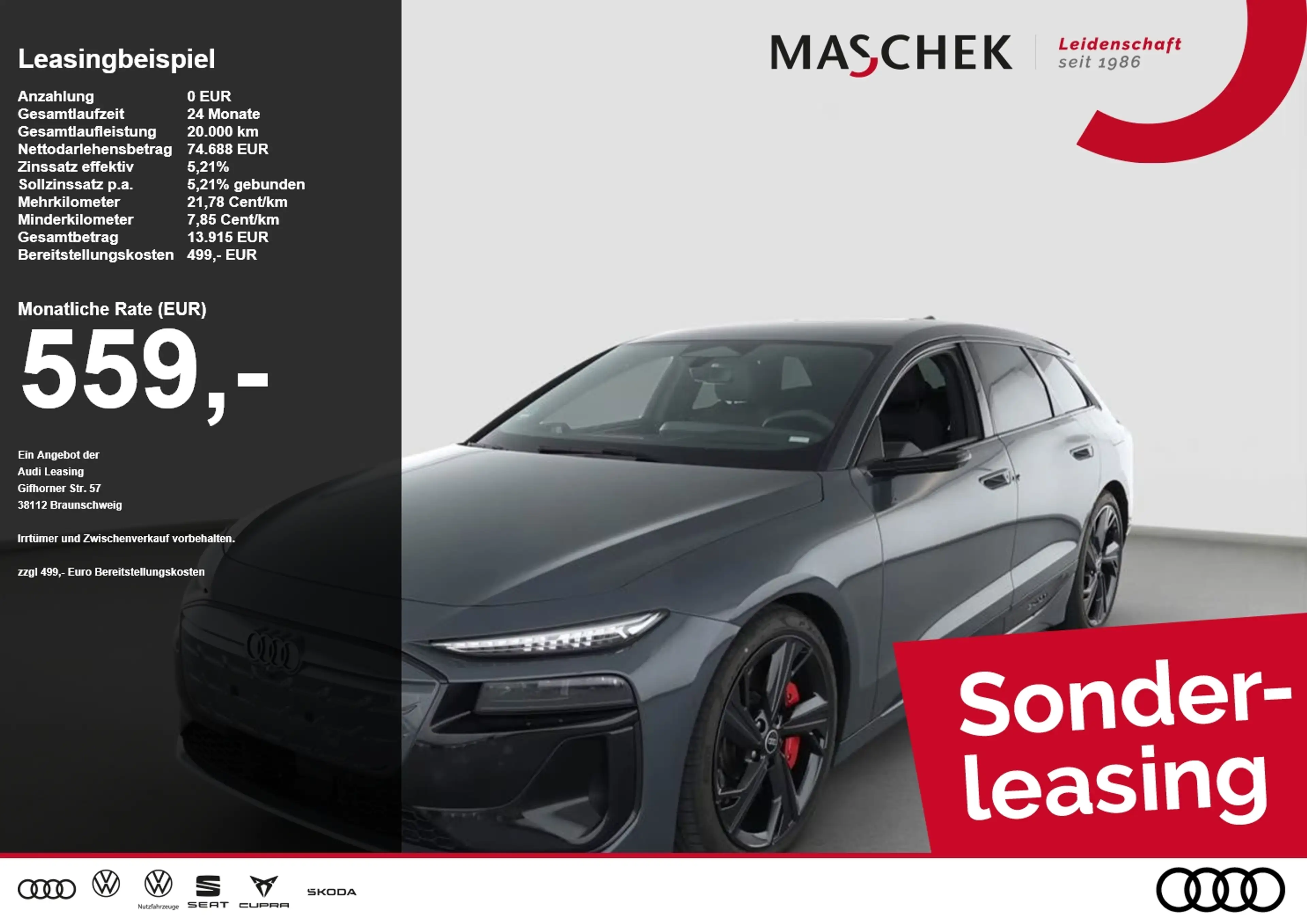 Audi S6 e-tron Avant nur noch bis 30.09.! HUD 360° LM21 Matrix B&