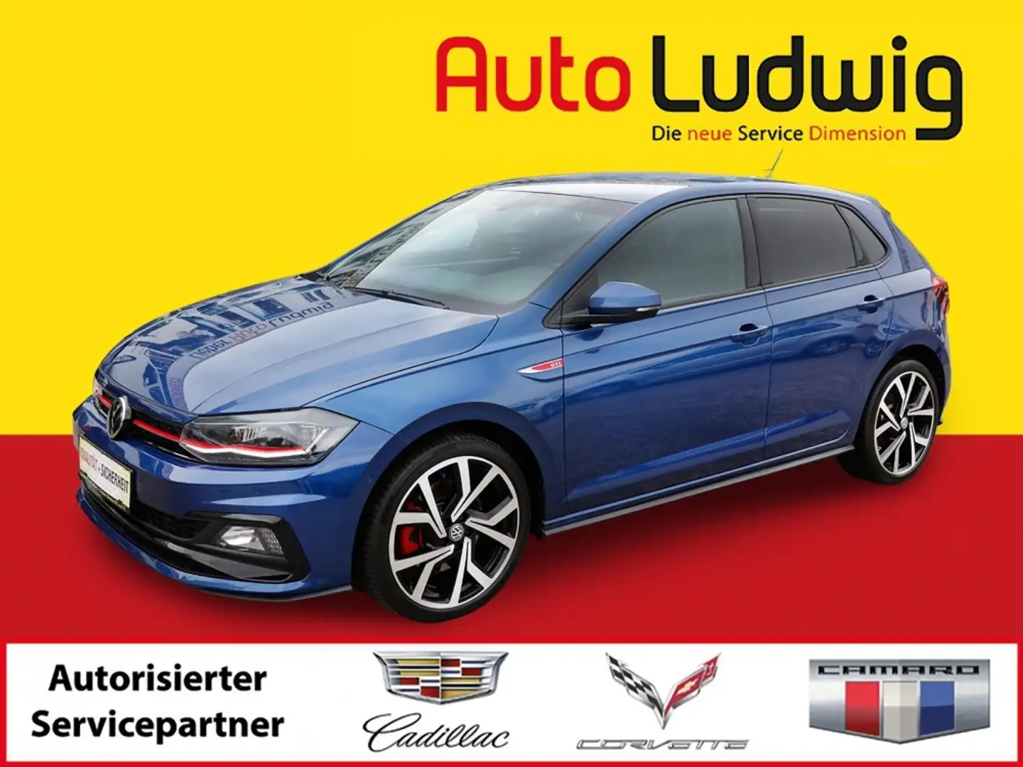 Volkswagen Polo 2,0 TSI GTI DSG*DIGITAL COCKPIT*NAVI*LED*PDC*SH... Azul - 1