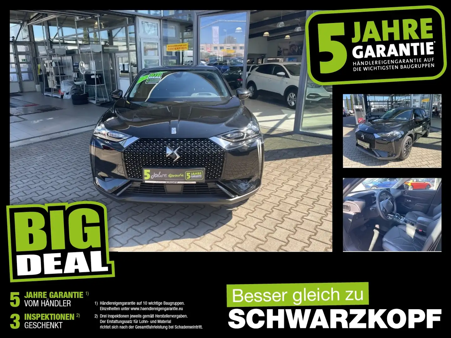 DS Automobiles DS 3 3 1.2 PureTech 10 Rivoli Navi+SHZ+Kam.+LM Чорний - 1