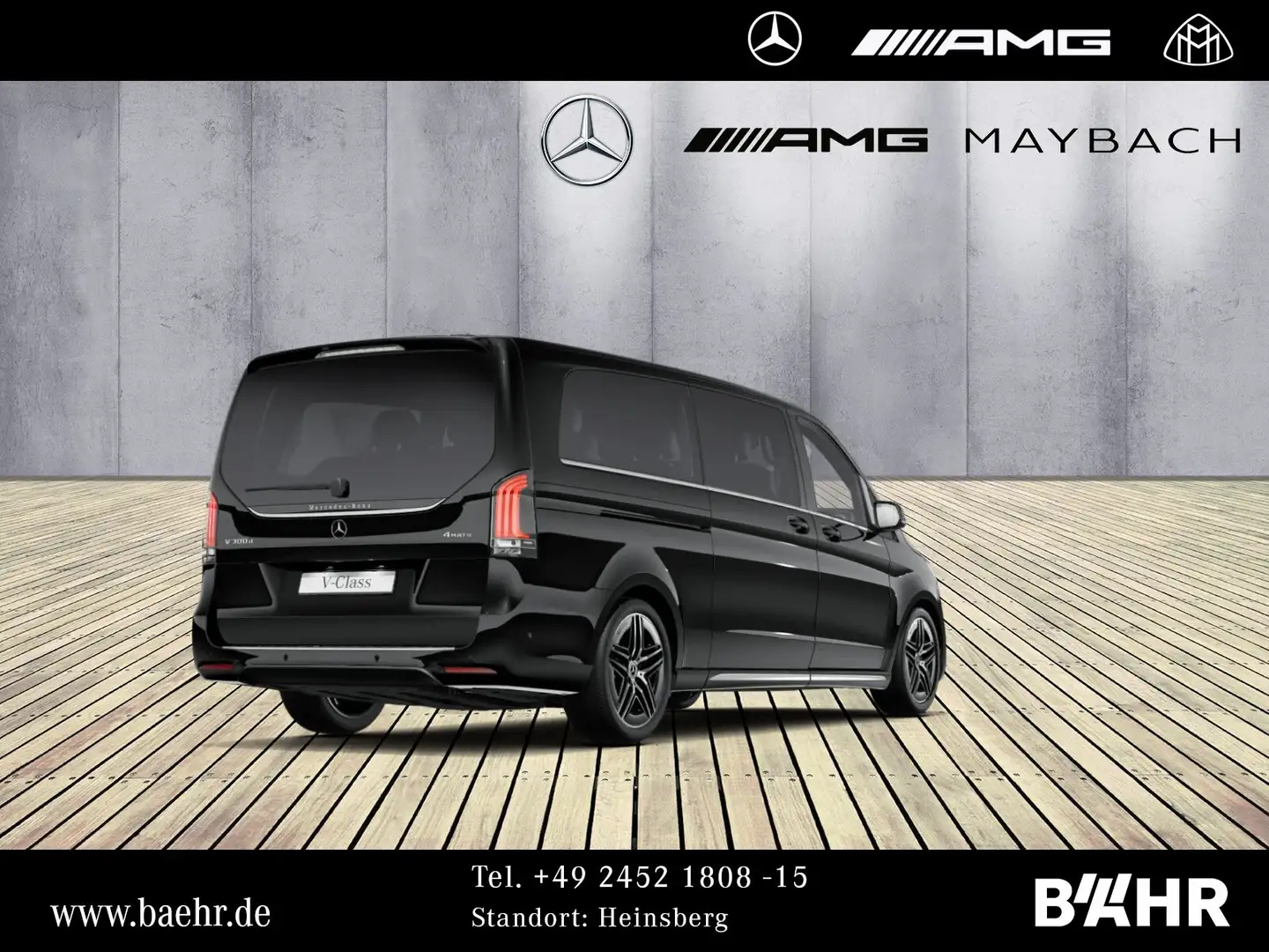 Mercedes-Benz V 300 V 300 d 4M Extralang AMG/MBUX/LED/Distronic/360° Schwarz - 2