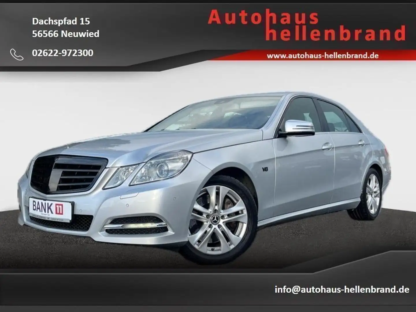 Mercedes-Benz E 500 AVANTGARDE /NAVI/TEMPO/LEDER/ LUFTFAHRWERK Stříbrná - 1