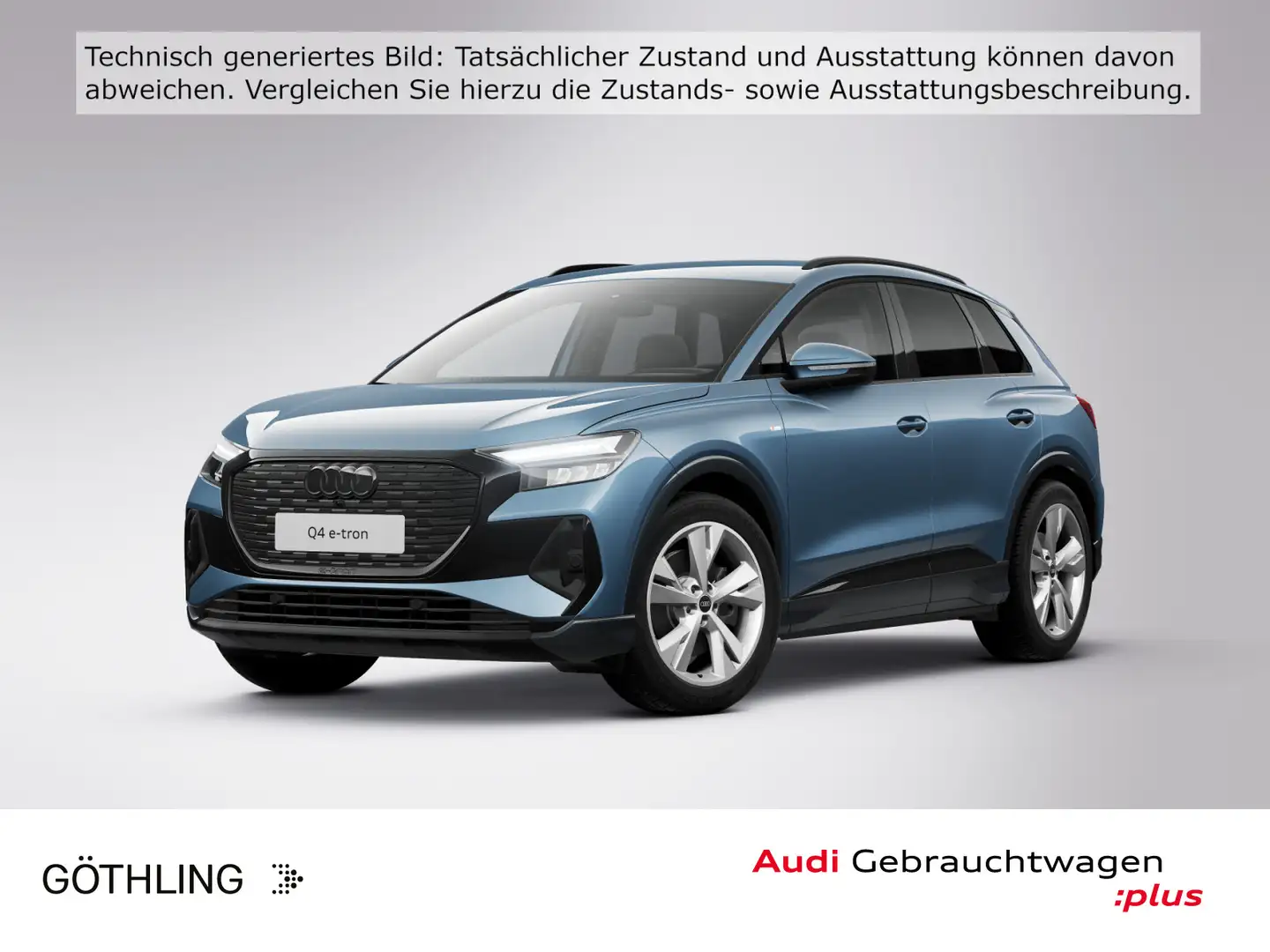 Audi Q4 e-tron 45 qu S line*LED*Virtual*Navi* Assiste Blau - 1